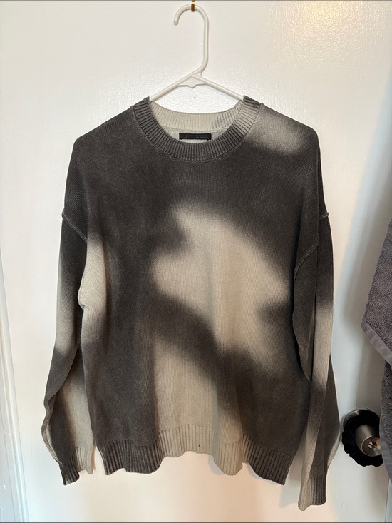 Zara Other - Zara Men's Crewneck Sweater in Charcoal and Cream Fade NWT S